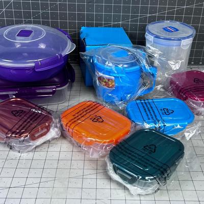 Lock & Lock Food Storage, Mostly New 