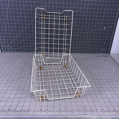 White Wire Letter Trays 