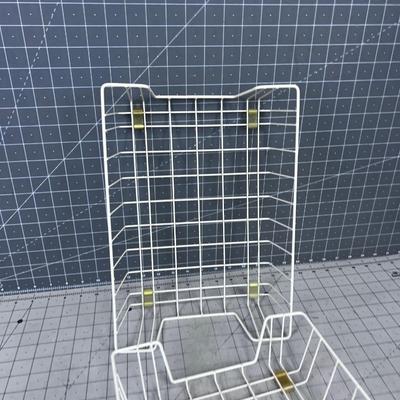 White Wire Letter Trays 