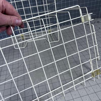 White Wire Letter Trays 