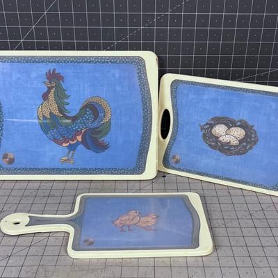 Cutting Boards with Chicken Motif 