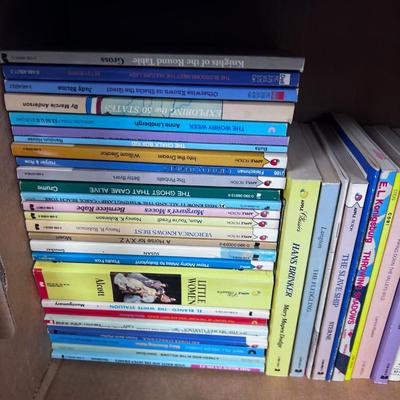 Bankers Box of SCHOLASTIC BOOK  for Grade Schoolers