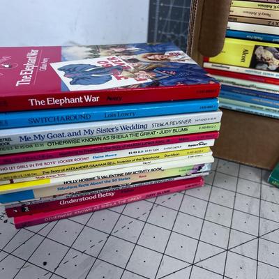 Bankers Box of SCHOLASTIC BOOK  for Grade Schoolers