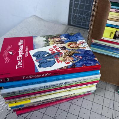 Bankers Box of SCHOLASTIC BOOK  for Grade Schoolers