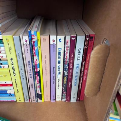 Bankers Box of SCHOLASTIC BOOK  for Grade Schoolers