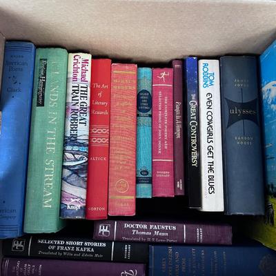 Bankers Box of Novels and Poetry