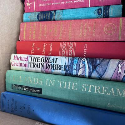 Bankers Box of Novels and Poetry