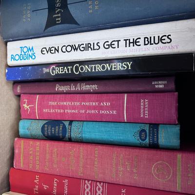 Bankers Box of Novels and Poetry