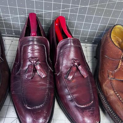 3 Pairs of men's dress Shoes, Mostly Vintage