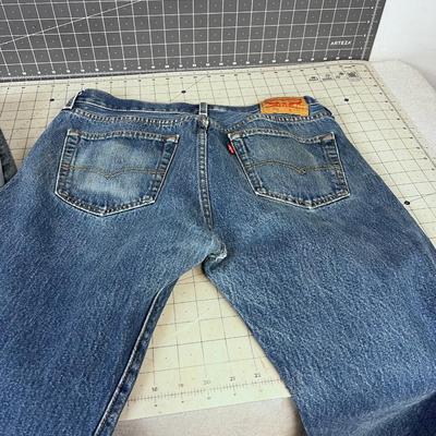3 Pairs of Used LEVI 501 Jeans 