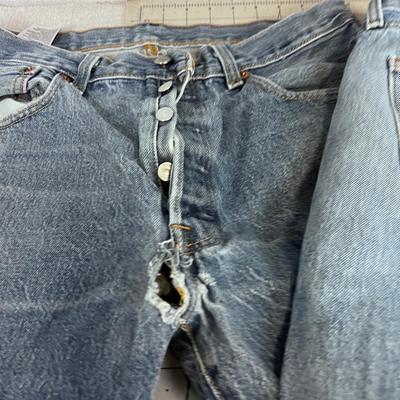 3 Pairs of Used LEVI 501 Jeans 