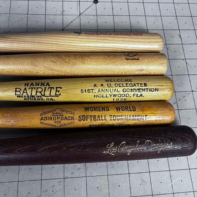 5 Souvenir Bats Miniature