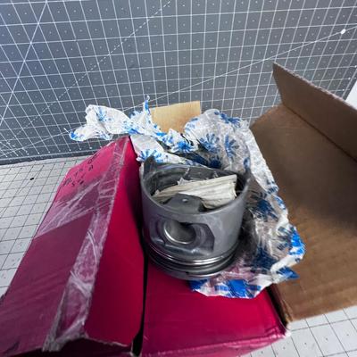 1972 or 1973 NEW Mercedes Benz Pistons (4) New in the Box 