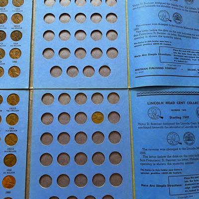 2 Lincoln Head Cent Collection Books