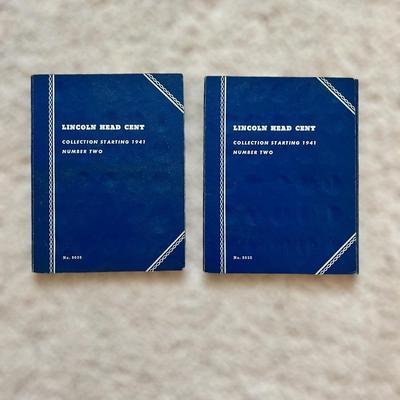 2 Lincoln Head Cent Collection Books