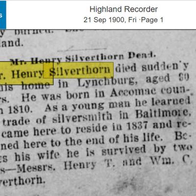 Wood & Hughes Sterling silver Soup / Punch ladle Retailed by Henry Silverthorn Lynchburg, VA