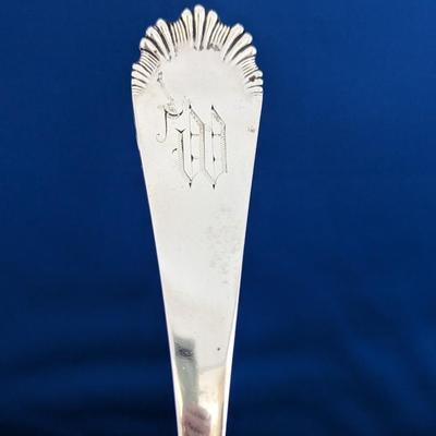 Wood & Hughes Sterling silver Soup / Punch ladle Retailed by Henry Silverthorn Lynchburg, VA