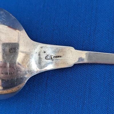 Antique coin silver spoon 