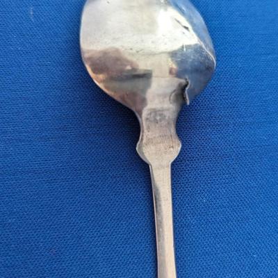 2 (two) coin silver spoons "ACD" and "AC Dewey" made by J Burritt & Son Ithaca Amanda C Dewey Rightmire