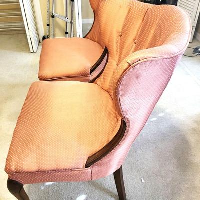 2 Vintage Wing Back Library Chairs