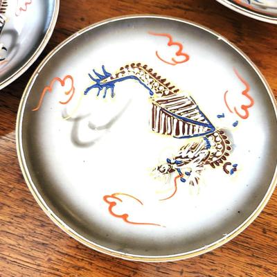 Vintage Dragonware Hand Painted Moriage Tea Set