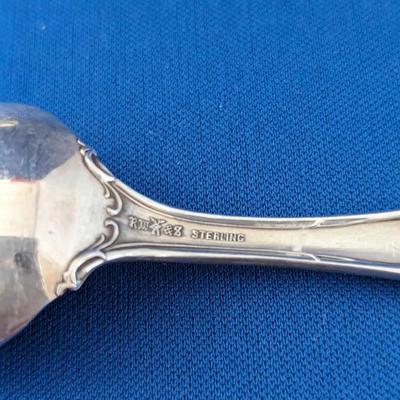 Set of 6 (six) vintage Sterling silver Morning Glory Libra spoons by R Wallace & Sons