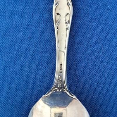 Set of 6 (six) vintage Sterling silver Morning Glory Libra spoons by R Wallace & Sons