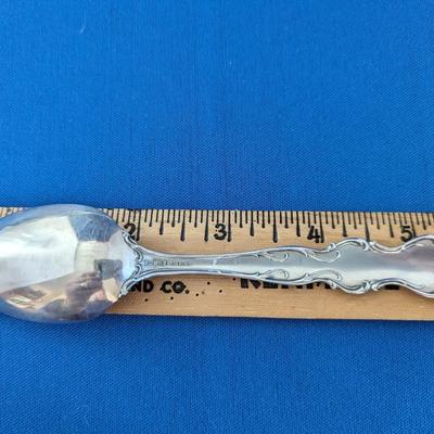 Set of 6 (six) vintage Sterling silver Morning Glory Libra spoons by R Wallace & Sons