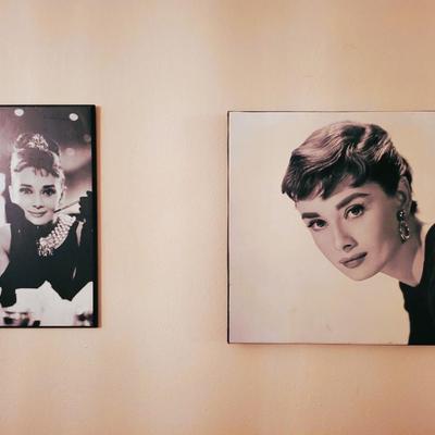 2 Audrey Hepburn Wall Hangings