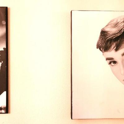 2 Audrey Hepburn Wall Hangings