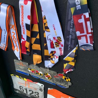 Display Board w/ Bay Bridge Run Awards