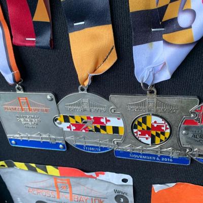 Display Board w/ Bay Bridge Run Awards