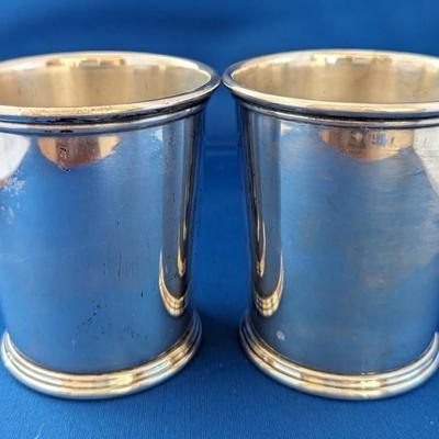 2 (two) PSCO sterling silver julep cups No Mono. #139 and #140