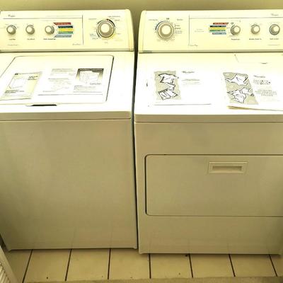 Whirlpool Commerical Quality Ultimate Care 2 Electric Washer and Dryer Set With Book Manuels