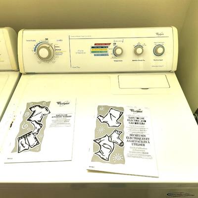 Whirlpool Commerical Quality Ultimate Care 2 Electric Washer and Dryer Set With Book Manuels