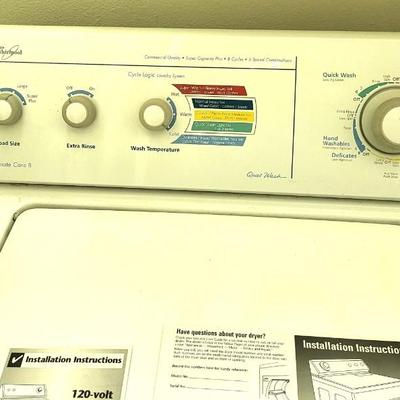 Whirlpool Commerical Quality Ultimate Care 2 Electric Washer and Dryer Set With Book Manuels
