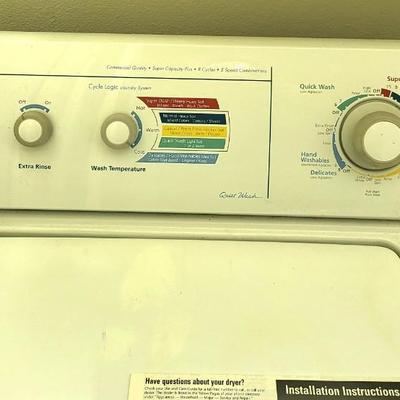 Whirlpool Commerical Quality Ultimate Care 2 Electric Washer and Dryer Set With Book Manuels