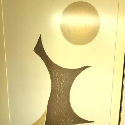 2 Original Midcentury Modern Abstract Rare Expressionist Artwork by Ed Ward