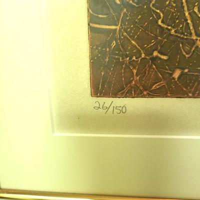 2 Original Midcentury Modern Abstract Rare Expressionist Artwork by Ed Ward