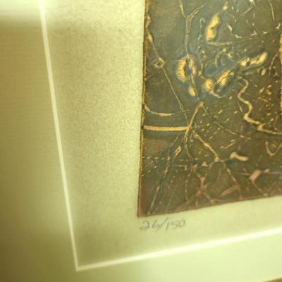 2 Original Midcentury Modern Abstract Rare Expressionist Artwork by Ed Ward