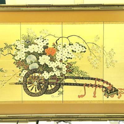 Rickshaw with Flowers Print