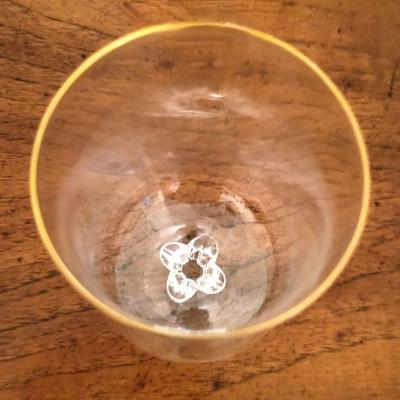 Lenox Desire Pattern Set of 8 Gold Trim Ice Tea Glasses