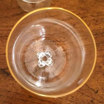 Lenox Desire Pattern Set of 8 Gold Trim Ice Tea Glasses