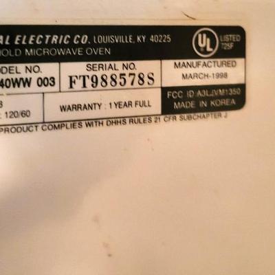 Stove/Microwave Combination Lot with Manuels