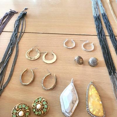 Costume Jewelry Lot with Sterling Silver Ring
