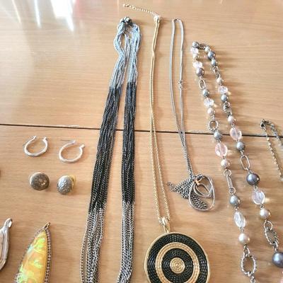 Costume Jewelry Lot with Sterling Silver Ring