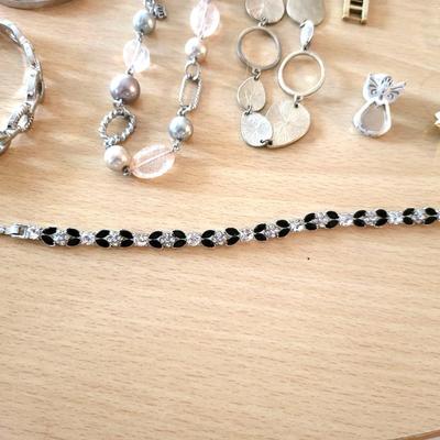 Costume Jewelry Lot with Sterling Silver Ring
