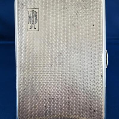 Vintage Art Deco style R. Blackinton & Co Sterling silver Cigarette / Money / calling card case #6126 Mono MAB