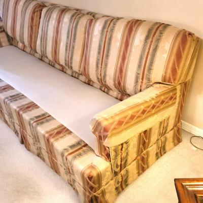 Red and Tan Sofa