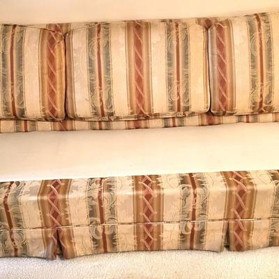Red and Tan Sofa